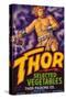 Thor Vegetable Label - Holtville, CA-Lantern Press-Stretched Canvas