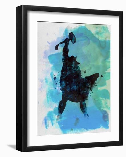 Thor Watercolor-Jack Hunter-Framed Art Print