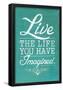 Thoreau Live The Life You Have Imagined Quote-null-Framed Poster