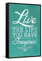 Thoreau Live The Life You Have Imagined Quote-null-Framed Stretched Canvas