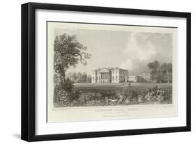 Thorndon Hall, Essex, the Seat of Lord Petre-William Henry Bartlett-Framed Giclee Print