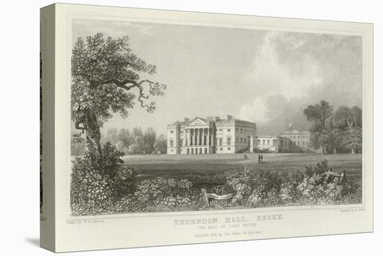 Thorndon Hall, Essex, the Seat of Lord Petre-William Henry Bartlett-Stretched Canvas