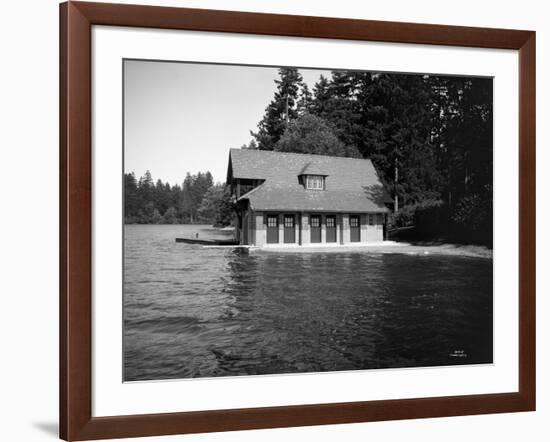 Thornewood Castle Boathouse, Lakewood, WA, 1916-Ashael Curtis-Framed Giclee Print