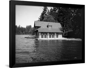 Thornewood Castle Boathouse, Lakewood, WA, 1916-Ashael Curtis-Framed Giclee Print