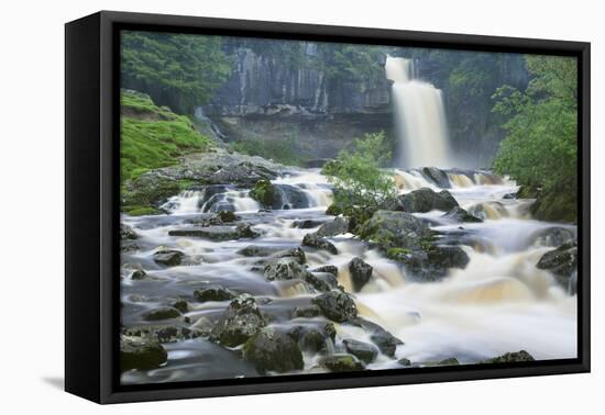 Thornton Force, Ingleton Waterfalls Walk, Yorkshire Dales National Park-Markus Lange-Framed Stretched Canvas