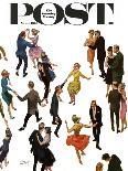 "Different Dancing Styles," Saturday Evening Post Cover, November 4, 1961-Thornton Utz-Giclee Print