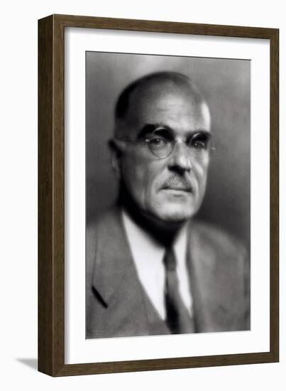 Thornton Wilder (1897-1975) 1940-Pirie MacDonald-Framed Photographic Print