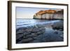 Thornwick Bay at Sunset-Mark Sunderland-Framed Photographic Print