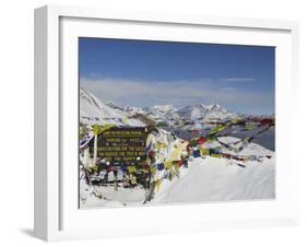 Thorong La (Thorung La), Pass at 5416m, Annapurna Conservation Area, Gandaki, Pashchimanchal, Nepal-Jochen Schlenker-Framed Photographic Print