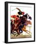 "Thoroughbred Race,"August 4, 1934-Maurice Bower-Framed Giclee Print