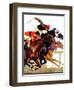 "Thoroughbred Race,"August 4, 1934-Maurice Bower-Framed Giclee Print