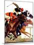 "Thoroughbred Race," Saturday Evening Post Cover, August 4, 1934-Maurice Bower-Mounted Giclee Print