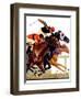 "Thoroughbred Race," Saturday Evening Post Cover, August 4, 1934-Maurice Bower-Framed Giclee Print