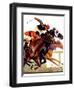 "Thoroughbred Race," Saturday Evening Post Cover, August 4, 1934-Maurice Bower-Framed Giclee Print