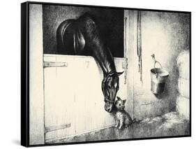 Thoroughbreds; And Their Mascots-C.W. Anderson-Framed Stretched Canvas