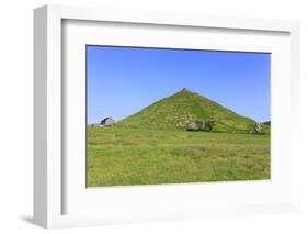 Thorpe Cloud, a Conical Hill with Hawthorns in Blossom and Barn, Dovedale-Eleanor Scriven-Framed Photographic Print