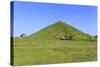 Thorpe Cloud, a Conical Hill with Hawthorns in Blossom and Barn, Dovedale-Eleanor Scriven-Stretched Canvas