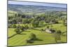 Thorpe Village, Elevated View from Thorpe Cloud, Spring, Near Dovedale, Peak District-Eleanor Scriven-Mounted Photographic Print