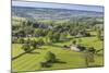 Thorpe Village, Elevated View from Thorpe Cloud, Spring, Near Dovedale, Peak District-Eleanor Scriven-Mounted Photographic Print