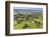 Thorpe Village, Elevated View from Thorpe Cloud, Spring, Near Dovedale, Peak District-Eleanor Scriven-Framed Photographic Print