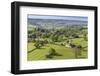 Thorpe Village, Elevated View from Thorpe Cloud, Spring, Near Dovedale, Peak District-Eleanor Scriven-Framed Photographic Print