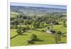 Thorpe Village, Elevated View from Thorpe Cloud, Spring, Near Dovedale, Peak District-Eleanor Scriven-Framed Premium Photographic Print