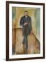 Thorvald Lochen, 1918 (Oil on Canvas)-Edvard Munch-Framed Giclee Print