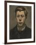 Thorvald Torgersen, 1882 (Oil on Cardboard)-Edvard Munch-Framed Giclee Print