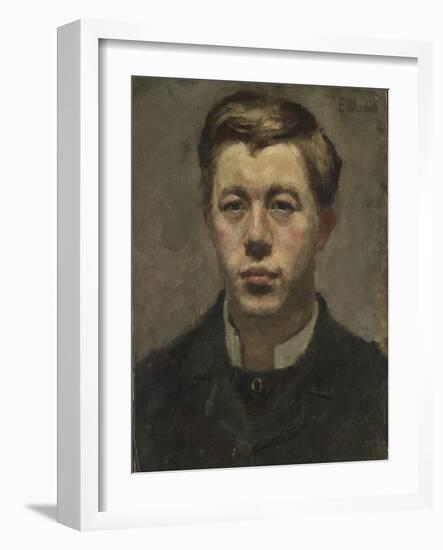 Thorvald Torgersen, 1882 (Oil on Cardboard)-Edvard Munch-Framed Giclee Print