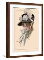 Those Bewitching Eyes-Harrison Fisher-Framed Art Print