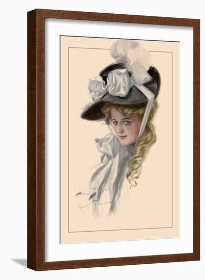 Those Bewitching Eyes-Harrison Fisher-Framed Art Print