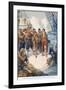 Those Cruel Men Mean't to Set Hudson Adrift on the Icy Water-Joseph Ratcliffe Skelton-Framed Giclee Print