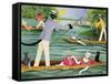 Those Summer Punts-Pat Scott-Framed Stretched Canvas