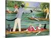 Those Summer Punts-Pat Scott-Stretched Canvas