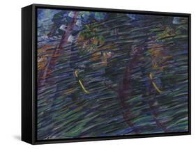 Those Who Go or Study for "States of Mind" - "Those Who Start" or Those Who Go-Umberto Boccioni-Framed Stretched Canvas