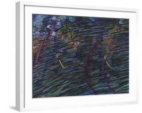 Those Who Go or Study for "States of Mind" - "Those Who Start" or Those Who Go-Umberto Boccioni-Framed Giclee Print