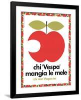 Those Who "Vespa" Eat Apples; Those Who Don't "Vespa" Don't-null-Framed Art Print