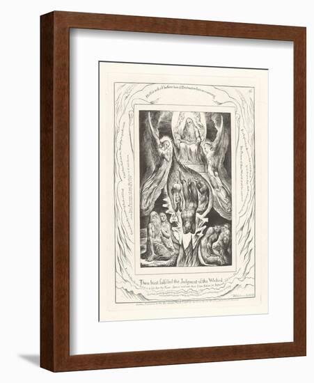 Thou Hast Fulfilled the Judgment of the Wicked, 1825-William Blake-Framed Giclee Print