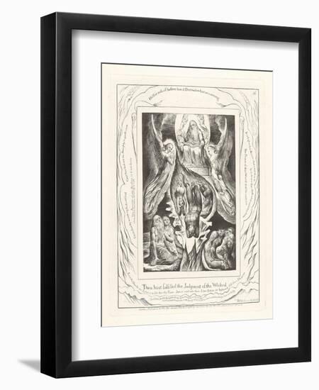 Thou Hast Fulfilled the Judgment of the Wicked, 1825-William Blake-Framed Giclee Print