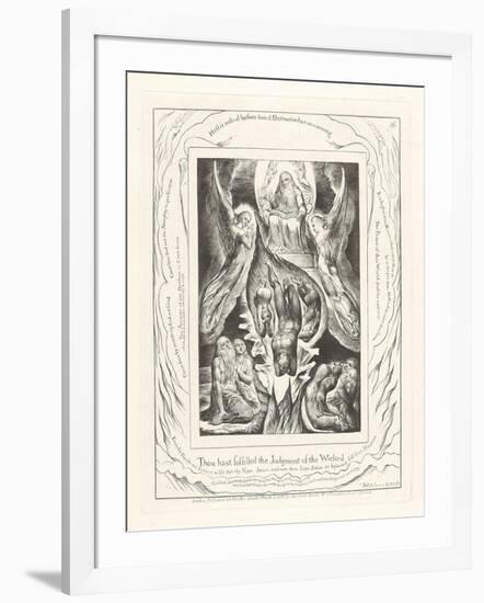 Thou Hast Fulfilled the Judgment of the Wicked, 1825-William Blake-Framed Giclee Print