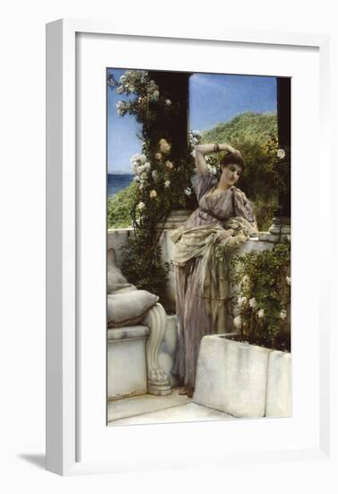 Thou Rose Of All Roses-Sir Lawrence Alma-Tadema-Framed Premium Giclee Print