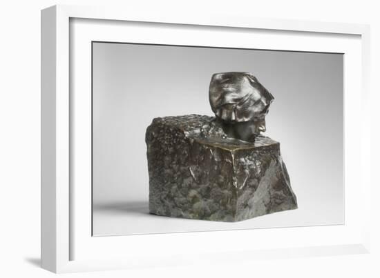 Thought, Modeled 1895, Cast by Alexis Rudier (1874-1952), 1925 (Bronze)-Auguste Rodin-Framed Giclee Print