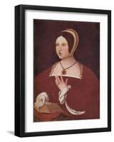 Thought to be 'Margaret Tudor', c1528 (c1924)-Jan Gossaert-Framed Giclee Print