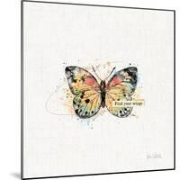 Thoughtful Butterflies II-Katie Pertiet-Mounted Art Print