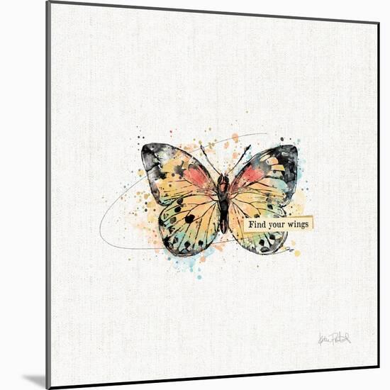 Thoughtful Butterflies II-Katie Pertiet-Mounted Art Print