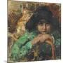 Thoughtful Child (Oil on Canvas)-Vicenzo Irolli-Mounted Giclee Print