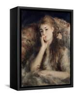 Thoughtful, La Pensee-Pierre-Auguste Renoir-Framed Stretched Canvas