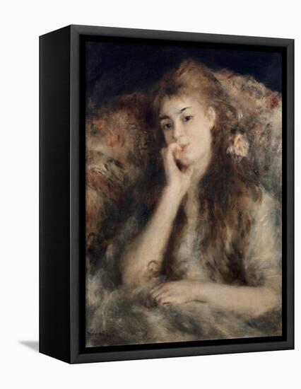 Thoughtful, La Pensee-Pierre-Auguste Renoir-Framed Stretched Canvas