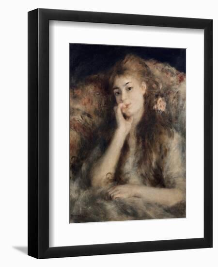 Thoughtful, La Pensee-Pierre-Auguste Renoir-Framed Giclee Print