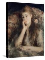 Thoughtful, La Pensee-Pierre-Auguste Renoir-Stretched Canvas